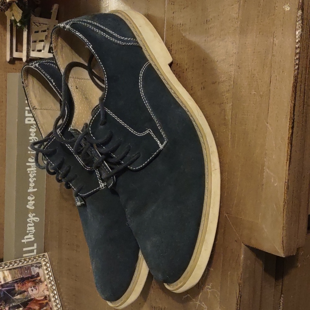 Men's size 12 blue suede shoes Florsheim